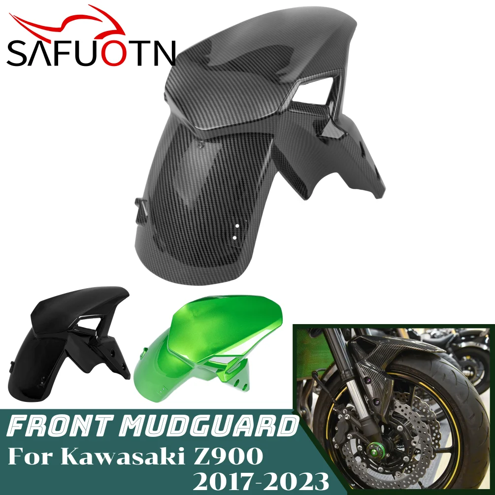 Z900 Front Tire Hugger Fender Mudguard For Kawasaki Z900 ZR900F  2017-2024 2022 2021 Motorcycle Wheel Splash Guard Accessories