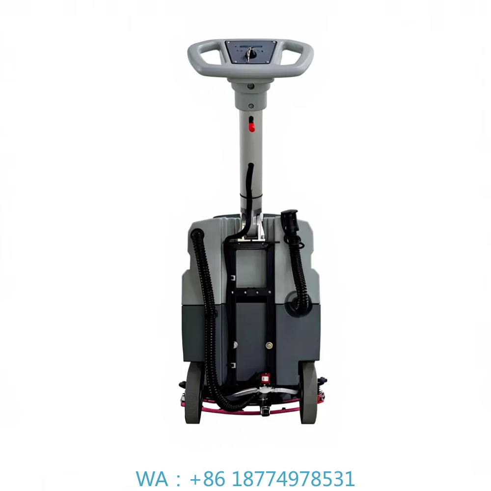 New Design Compact Walk-behind Floor Scrubber Dryer Home Commercial Floor Cleaner