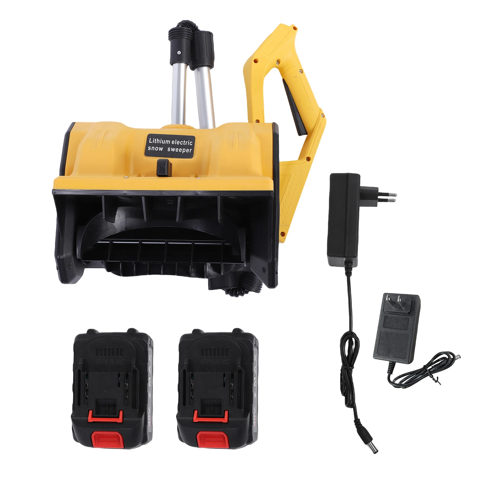 مجرفة ثلج لاسلكية تعمل بالبطارية مع لوحة اتجاهية بعرض 11 بوصة ومقبض مريح تصميم قابل للطي 2 Rech #1