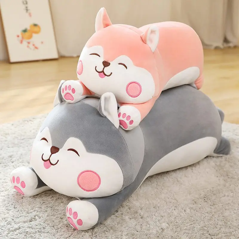 50cm-90cm Cute Fat Shiba Inu Dog Plush Toy Kawaii Stuffed Soft Animal Cartoon Pillow Sofa Decor Lovely Gift for Kids Baby