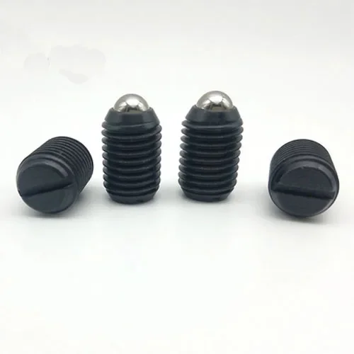 5 peças m5 contas de posicionamento de mola slot com fenda bola êmbolo onda contas parafuso parafuso de aço carbono 8mm-20mm comprimento ZC103-1