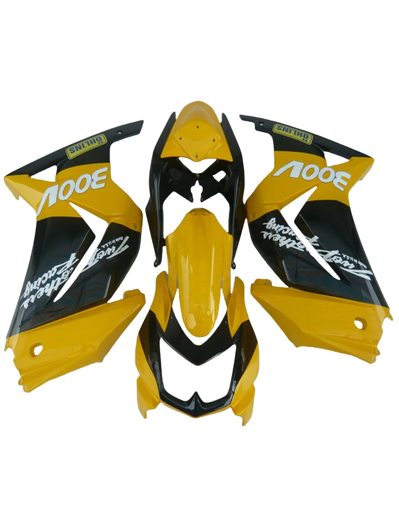 Injection fairing kits for Kawasaki Ninja 250R 2008-2014 black Yellow motorcycle fairings ZX250 250 08-14 yellow black fairing