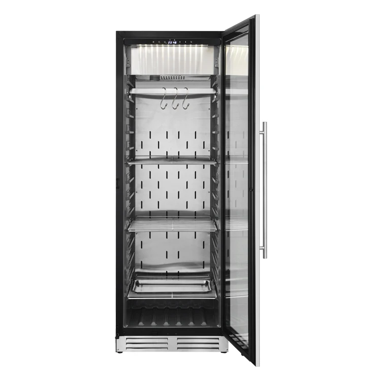 

Wholesale Popular Environmentally Friendly with Air-Cooled Cycle Design Dry Ager Dry Aging Refrigerator Meat Curing Cabinet