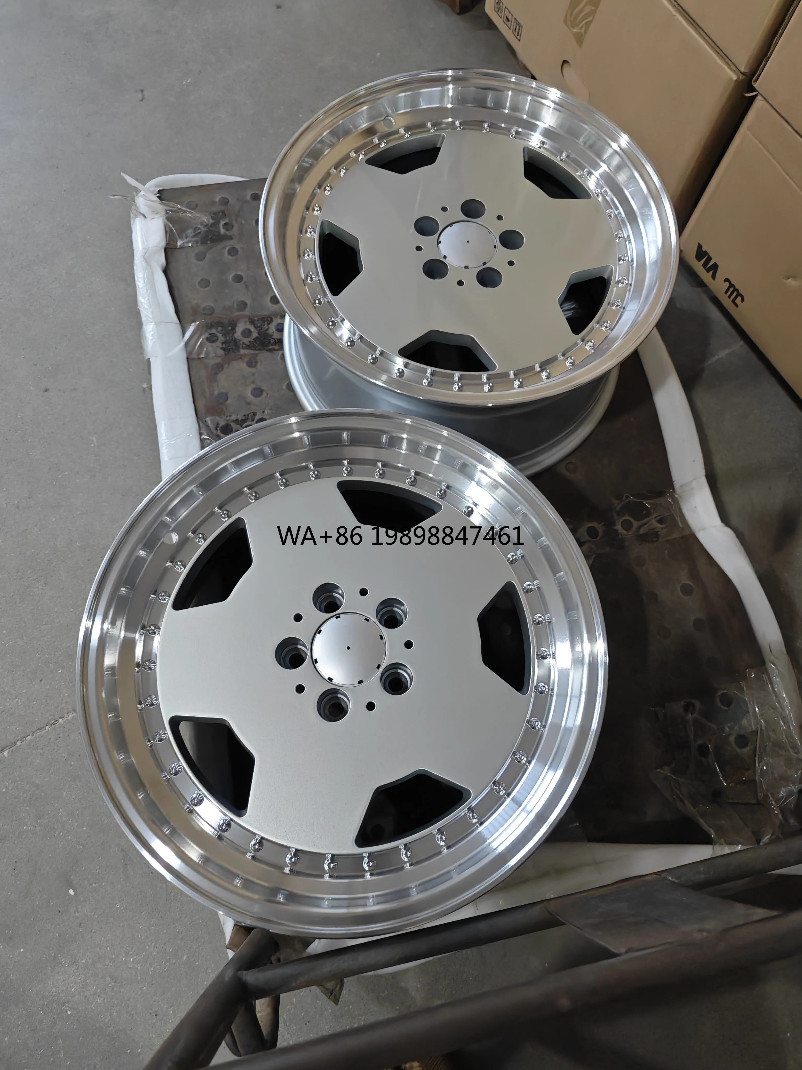 

Old School for W123 W124 W126 W202 W204 W126 Cast 5x112 Wheels 17 18 Inch Rims Sliver Alloy Passenger Car Wheels
