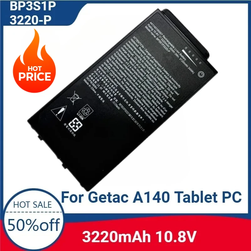 

For BP3S1P3220-P 441140100007 242140100002 3ICP9/38/64 10.8V 35Wh 3220mAh High-quality Laptop Battery for Getac A140 Tablet PC