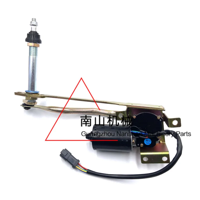 CLG9075E Wiper Motor Assembly Linkage Rod Bracket Wiper Arm Link Rod 12V Excavator Parts
