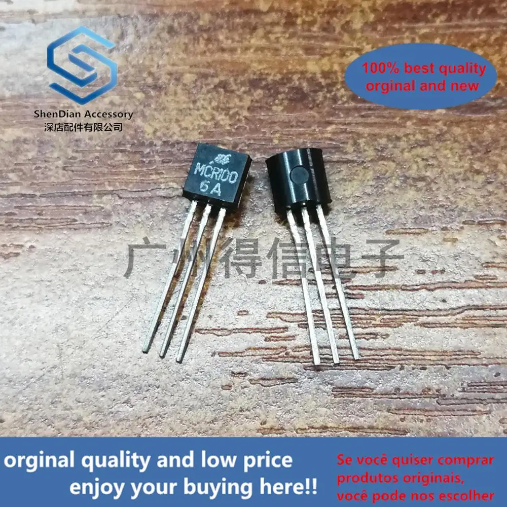 50pcs 100% orginal new MCR100-6A MCR100 Triac trigger TO-92 real photo