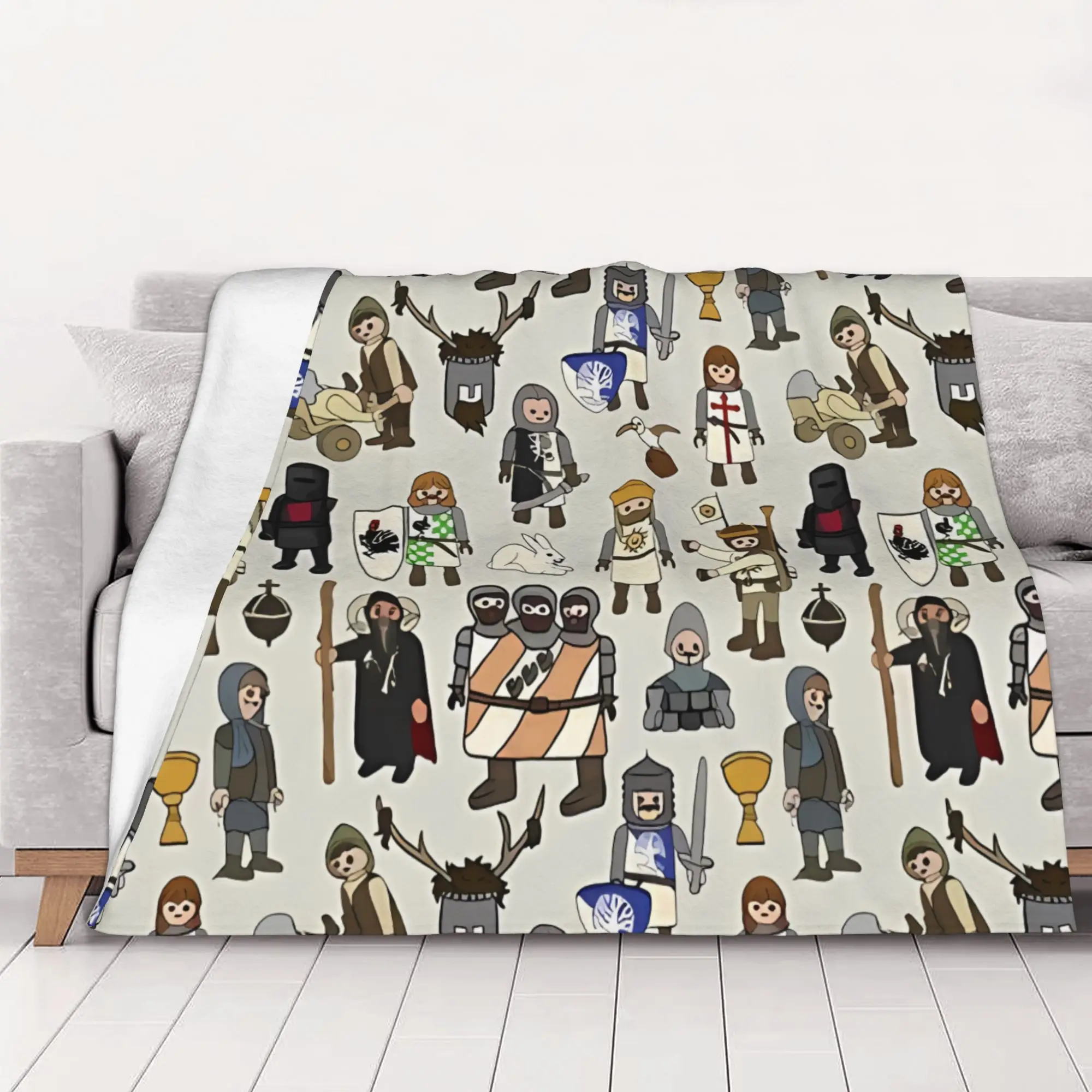 1PC home Cute Room Decor Holy Grail Blanket Throw Blanket Monty Python and the Holy Grail Novelty Warm Blanket All Season