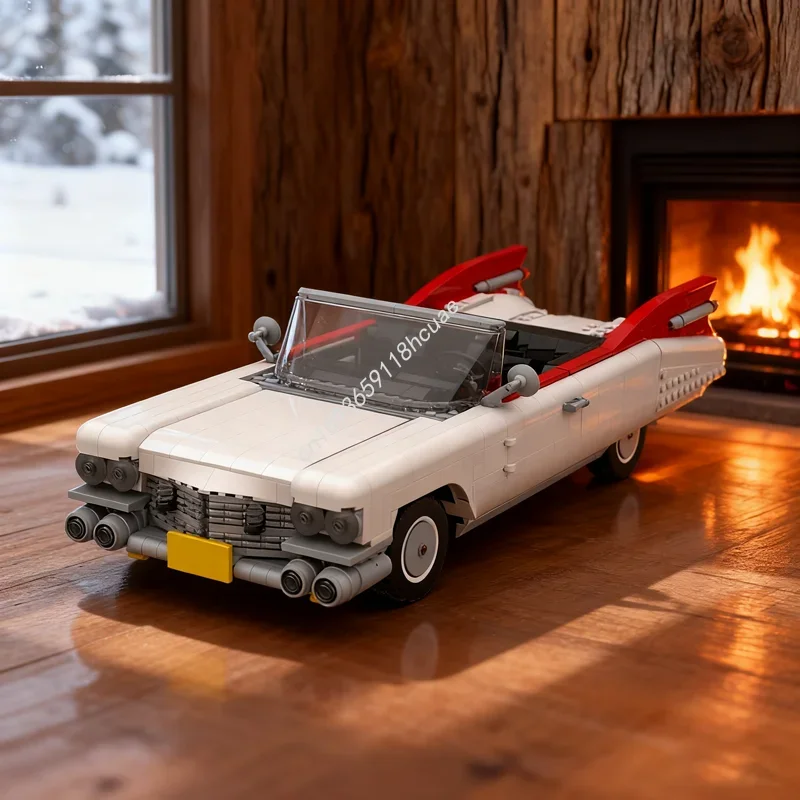 

1592 шт. MOC Convertible Cruiser альтернативная модель Rebrick, строительные блоки, рождественский подарок, архитектурные игрушки, сборка DIY, кирпич для детей