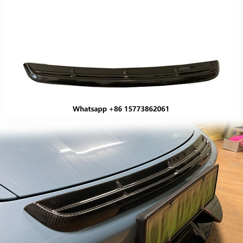 

Taycan M Style Front Bumper Grille Dry Carbon Fiber Body Kit Auto Parts for Taycan