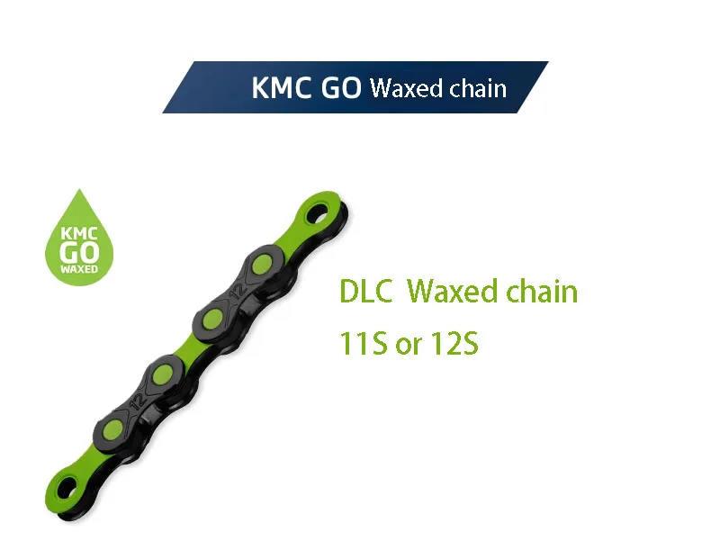 KMC 11\12 Speed Waxed Series Fahrradkette, wasserdichte und antihaftbeschichtete, leichte Halbhohlkette – Detail 8