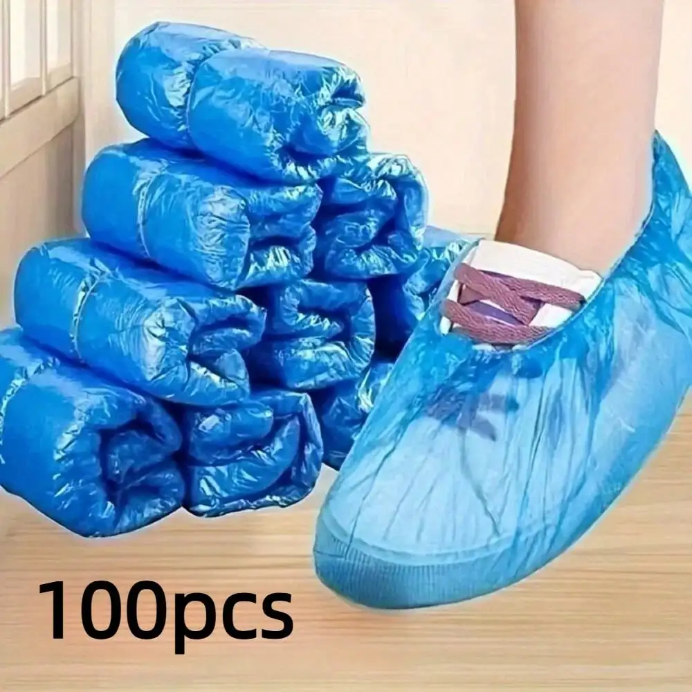 100pcs Disposable Shoe Covers, Hygienic Travel Hotel Slippers image 2