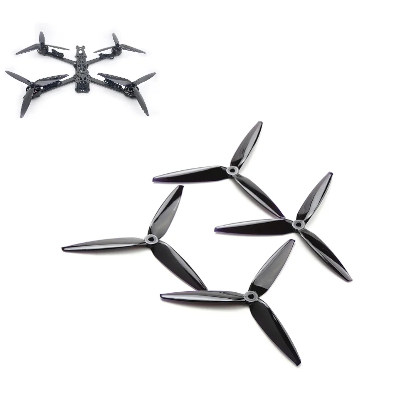 4PCS For Mark4 7inch APEX 7inch FPV RC Drone 7X4X3 7040 7inch 3 Blade/-blade Propeller (2CW+2CCW)  Carbonate