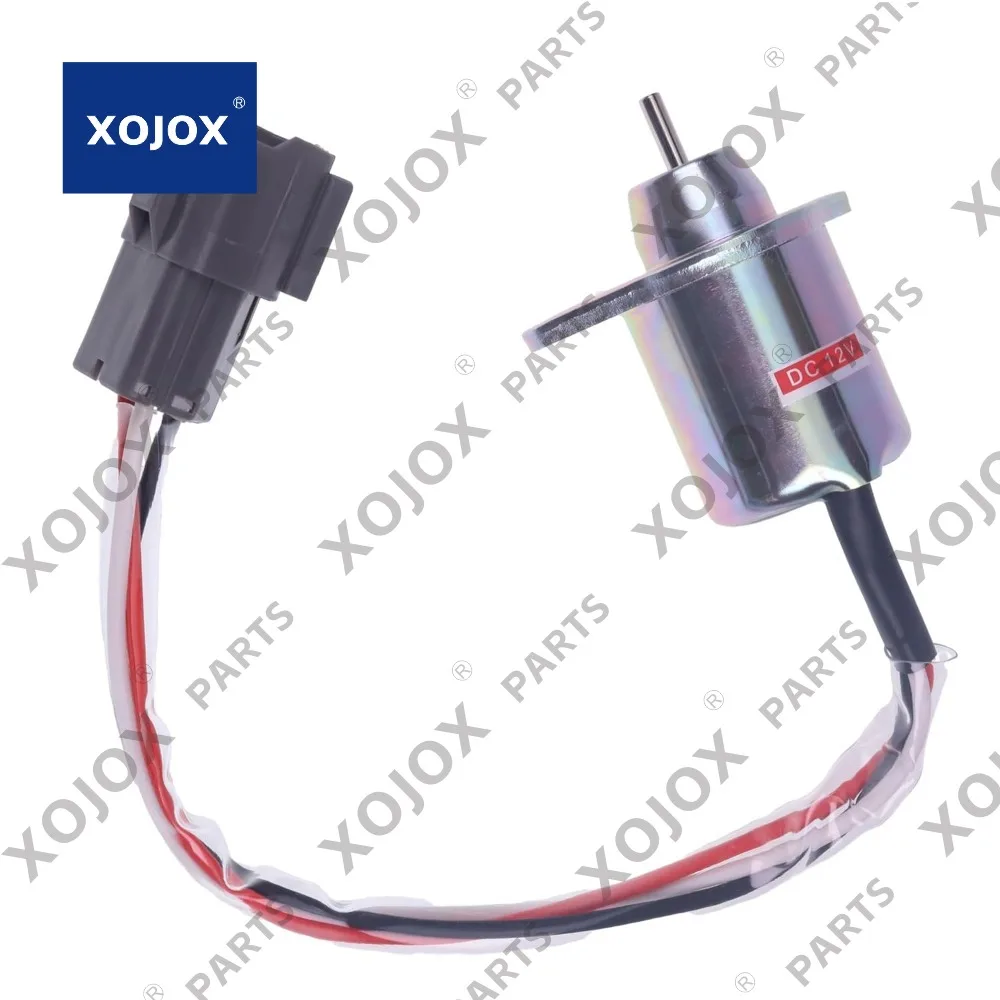 

XOJOX Fuel Shut Off Solenoid Compatible with Yanmar 119233-77932 Synchro Woodward 1503ES-12S5SUC12S for John Deere Tractor 4200