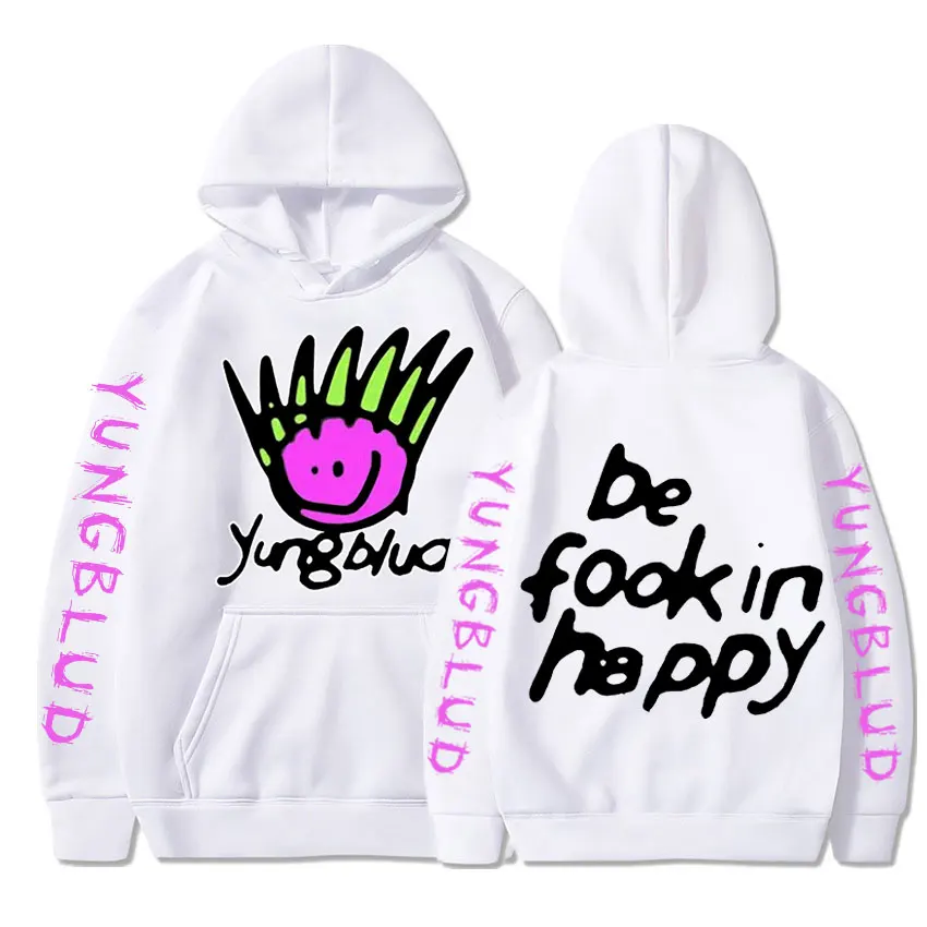 Hip Hop Rapper Yungblud Printing Harajuku Men\'s Hoodie Fashion Streetwear Unisex Hooded Sweatshirt Costumes Oversized Tracksuit