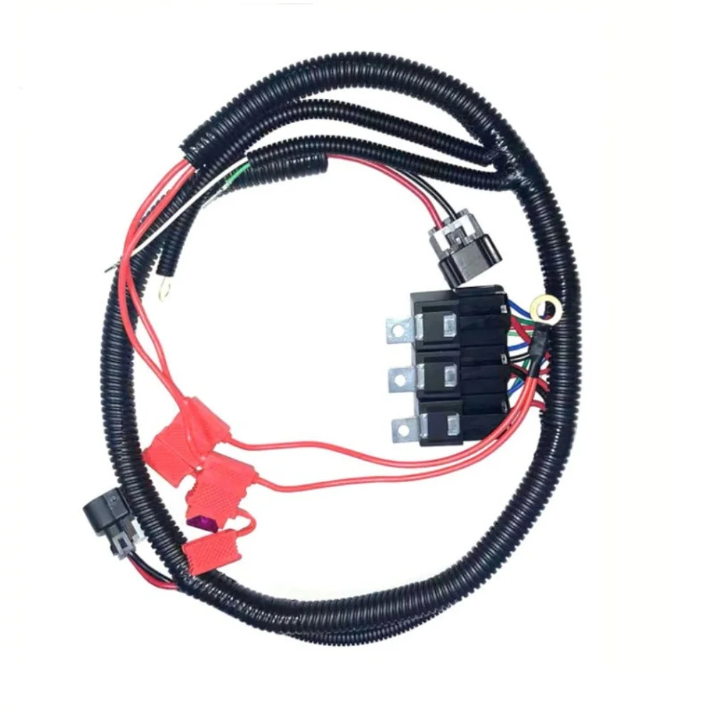 Electric For Fan Upgrade Wiring Harness 7L5533A226T For 1999-2006 For Ecu Three Relay Low High Cooling System