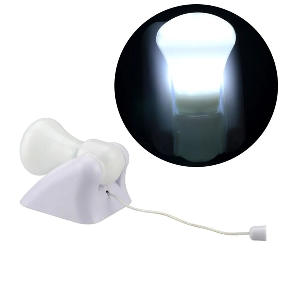 

Светодиодный ночник, яркий, без бликов, для использования в шкафу, спальне, ящике, с вытяжным шнуром, простая установка, белый цвет