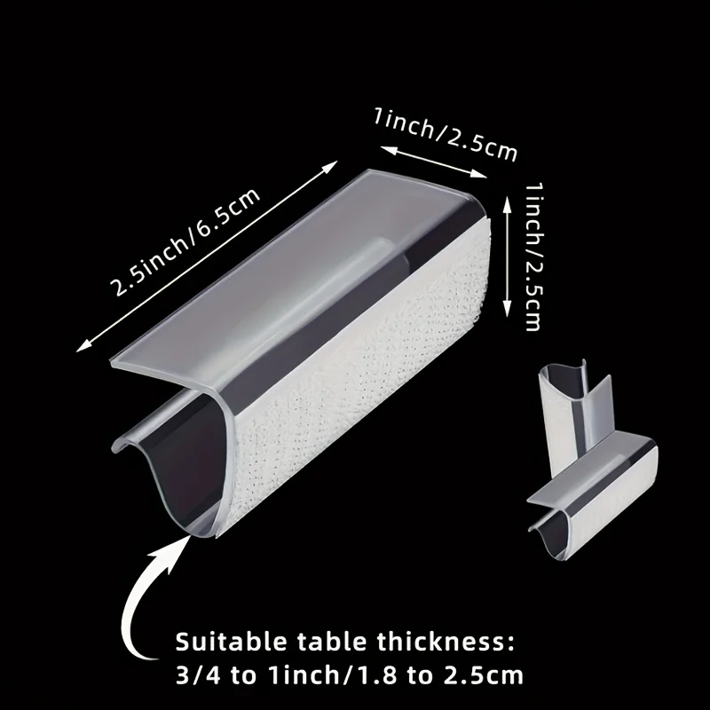 12PCSTable skirt clip,Transparent tablecloth clip,Skirt clip,Suitable for indoor and outdoor activities、Wedding、Meeting、Party