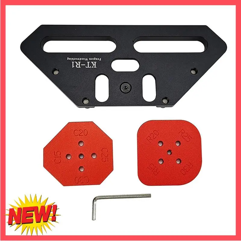 

B17C цельный Kt-R1 шаблон позиционирования дуги для деревообработки деревообрабатывающий закругленный угол R угловая позиционирующая пластина