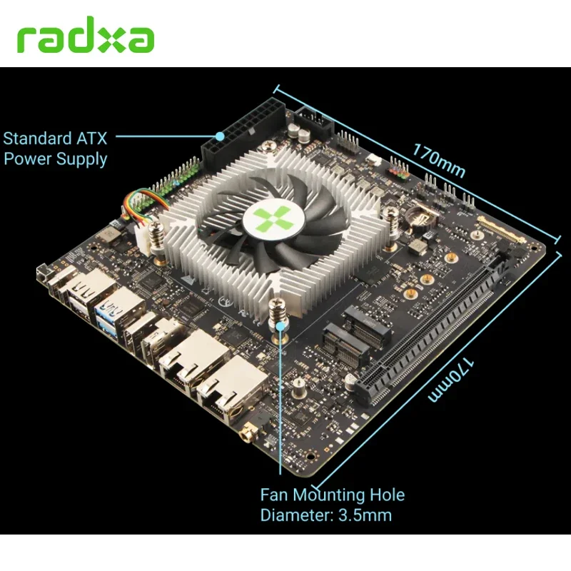 

Rock pi Orion O6 mini-ITX motherboard powered by Cix P1 12-core Armv9 SoC With 30 TOPS AI accelerator Radxa