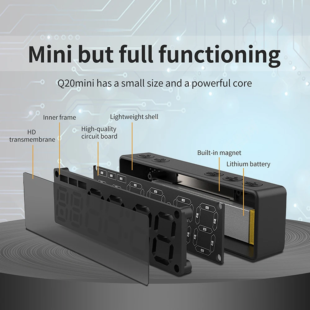 

Portable Gym Timer Interval Timer Workout Fitness Clock Countdown/UP/Stopwatch Back Magnetic Timer USB Rechargeable