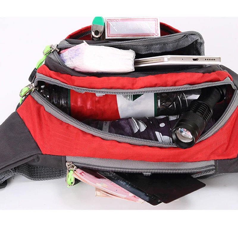 Multifunctional Sport Waist Bag Unisex Waist Packs Outdoor Travel  Cycling Climbing Running Waist Bag With Adjustable Belt Strap