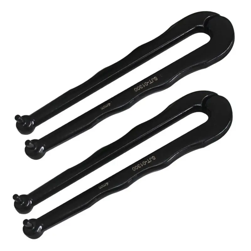 Imagem -05 - Acabamento Aço Ajustável Pin-tipo Face Spanner Chave Universal Chave para Porcas Redondas mm mm mm mm mm 161 mm de Comprimento mm de Espessura Preto