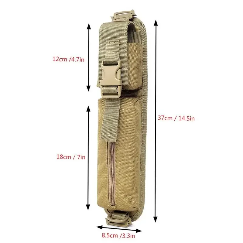 Molle Tactical Backpack Shoulder Strap Pouch EDC Tool Bag Key Flashlight Holder Outdoor Camping Hunting Accessories Sundries Bag