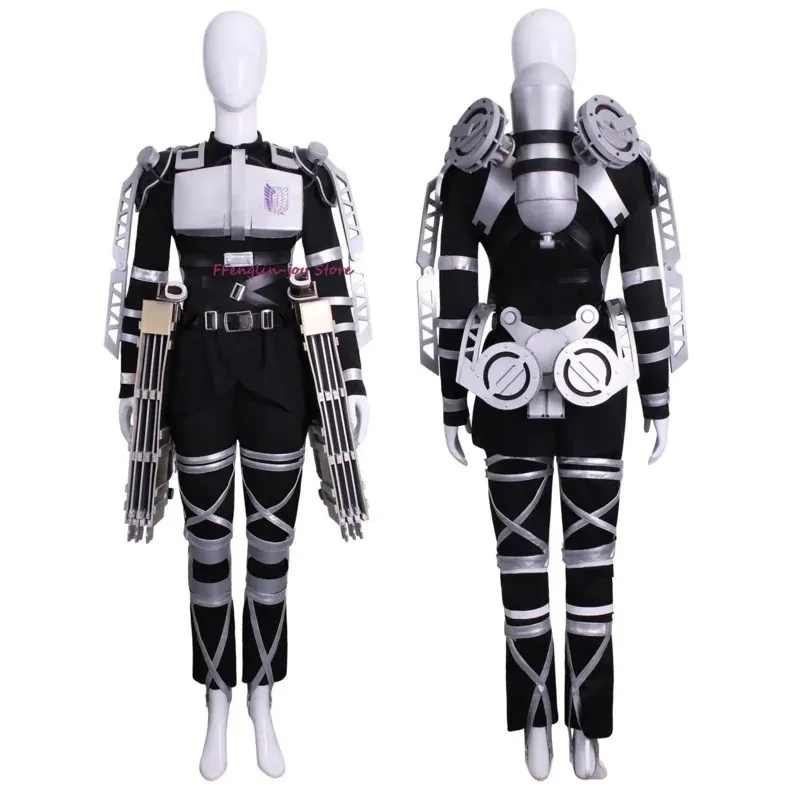 2025 New The Final Season 4 Attack on Titan Cosplay Shingeki no Kyojin Team Uniform Levi Eren Costume Harness Armor Hallow☆★ee☆★