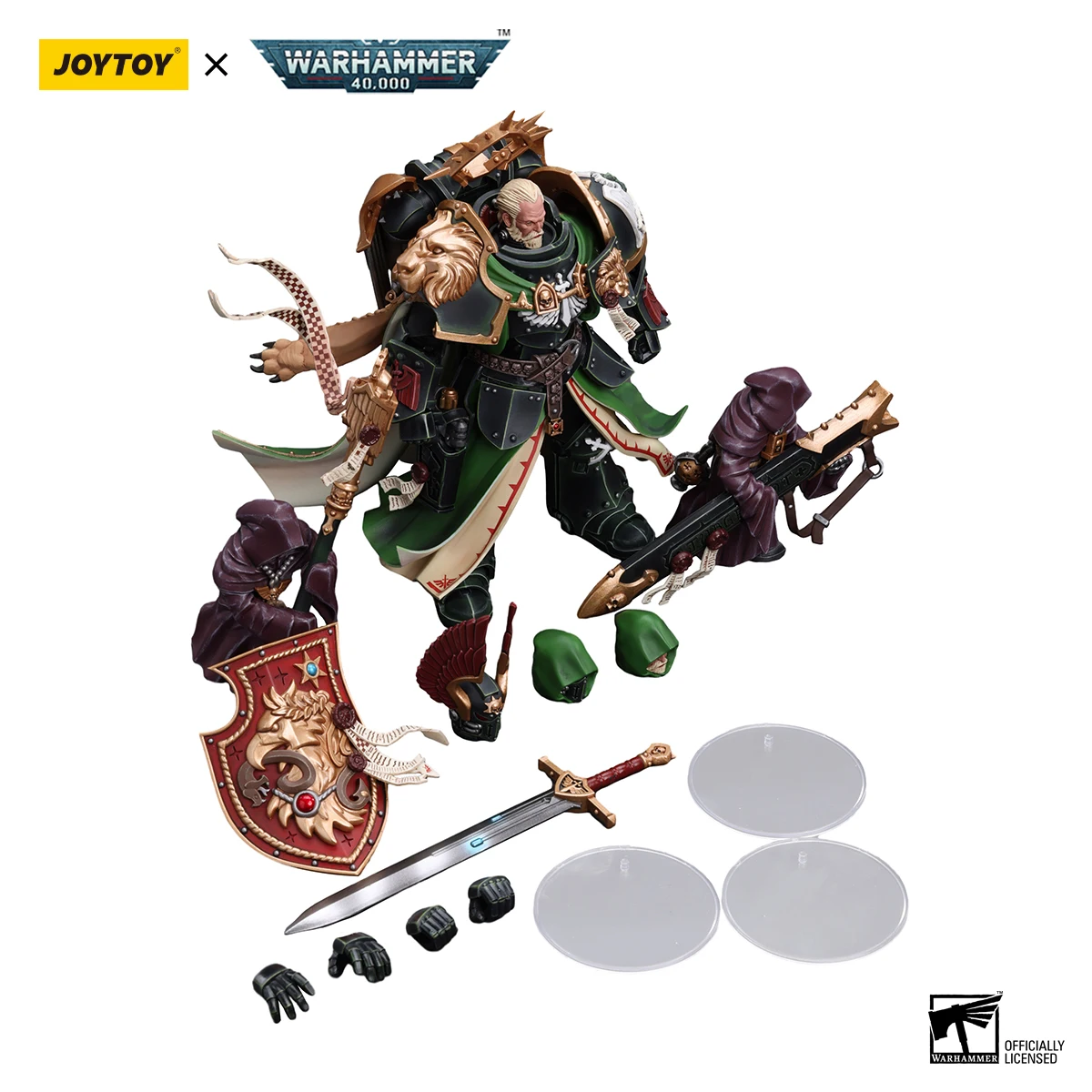 JOYTOY Warhammer40K 1/18 Action Figure Dark Angels Primarch Lion El‘Jonson Anime Figurine Joint Movable Model Toy Birthday Gifts view 6
