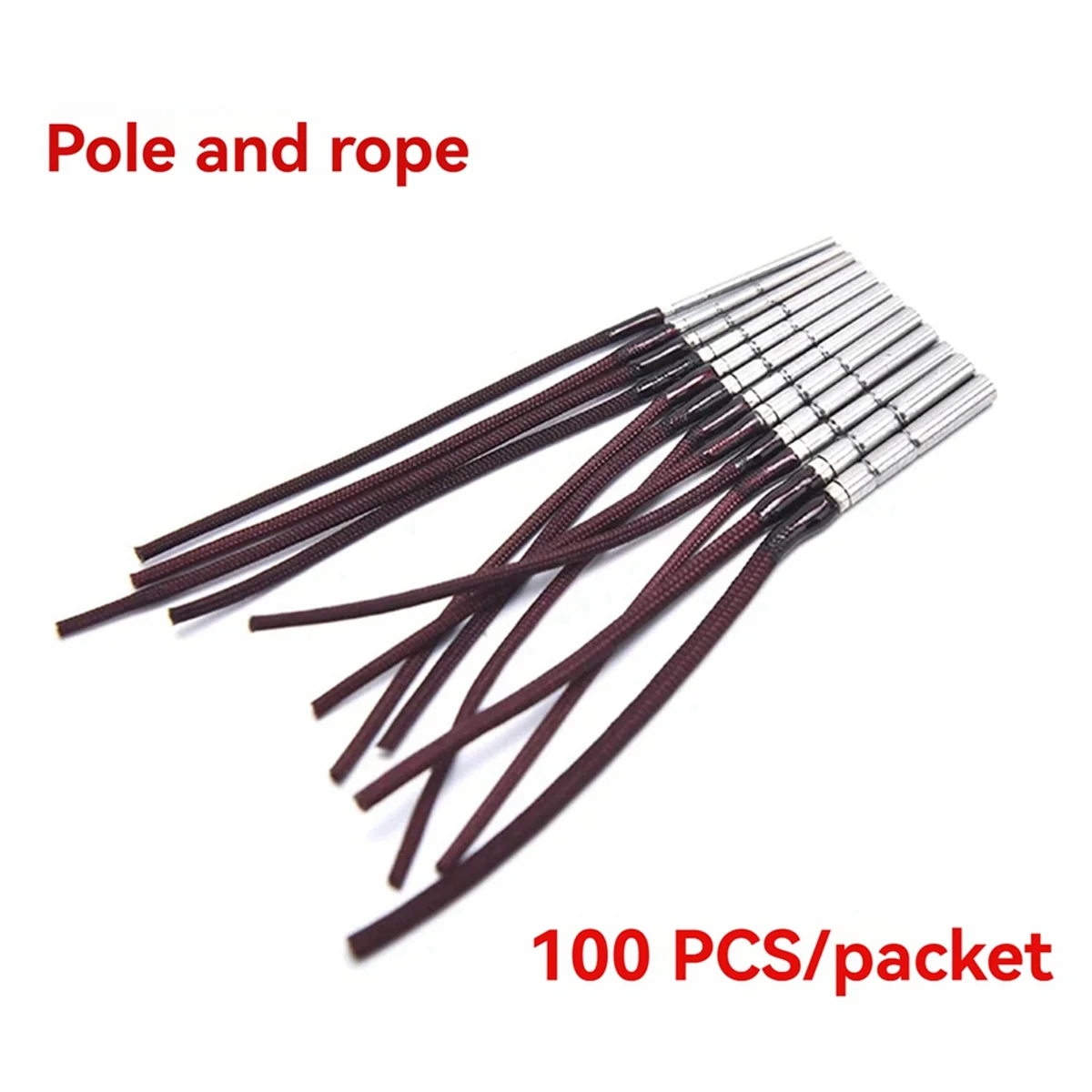 ABMO canne légèrement anneau pointe de tige corde canne à pêche en acier inoxydable tournant anneau rotatif tige rotative universelle légèrement corde. A