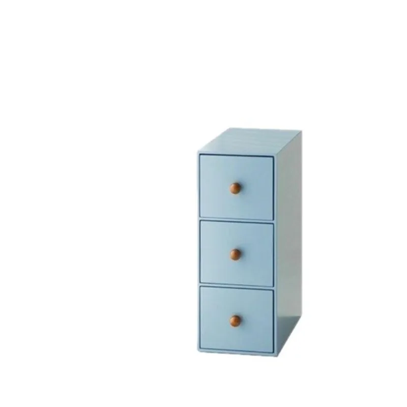 Dopamine solid wood bedside table, creative with multi-layer drawers and extremely narrow bedside table