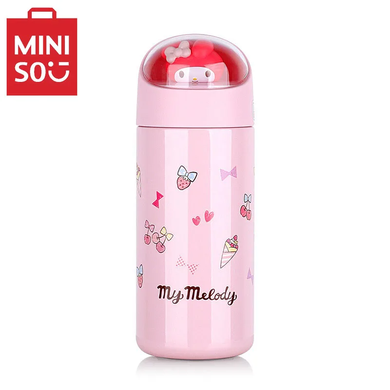 

MINISO Sanrio Series Kuromi Insulated Cup Cute Cartoon Children'S Water Cup Mini Student Cup 350ml