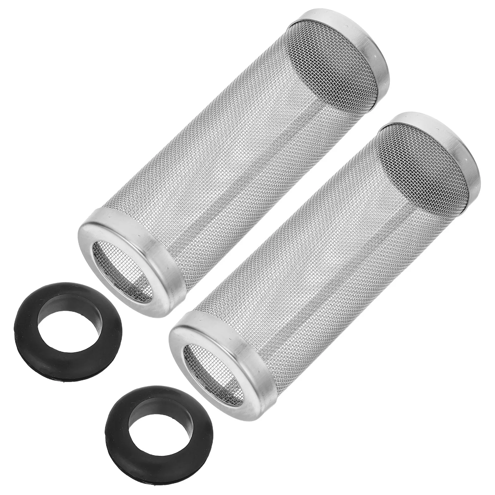 2 Pcs Fish Tank Intake Filter Mesh Cover Aquarium Water Pump Inlet Protector Sponge Baffle Anti-suction hrimp Guard Accessories
