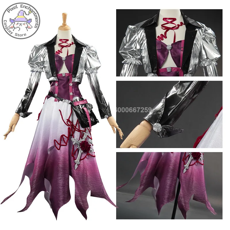 الهوية V Yin Ti المرأة الطبيب تأثيري حلي ثنائية الأبعاد نفس النمط ألعاب وأنيمي مجموعة الملابس النسائية الكاملة خمر #2