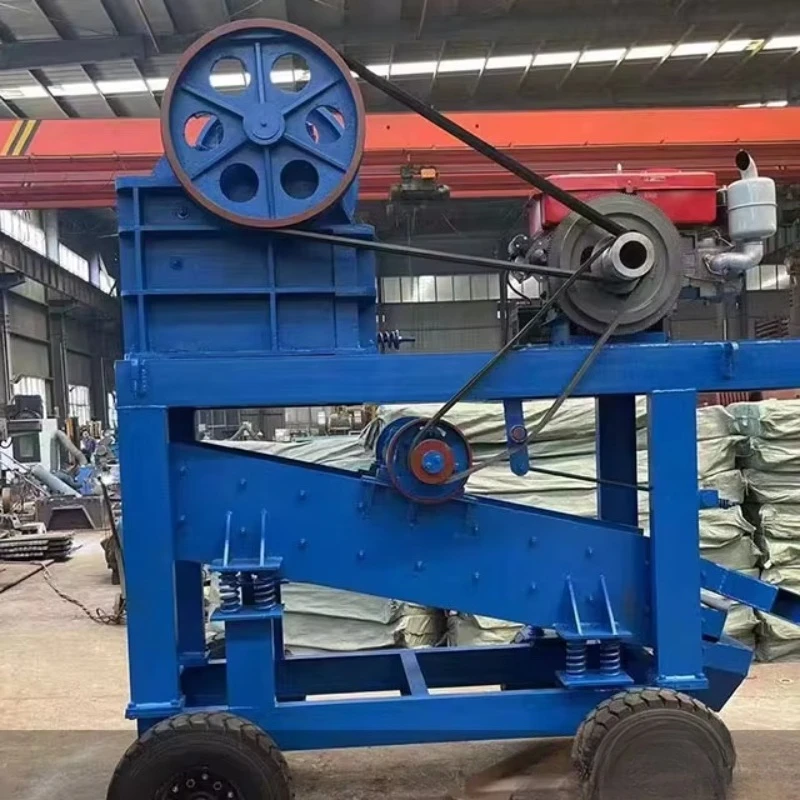 2026 Mobile Gold Ore Copper Ore Crusher Small Portable Mining Jaw Crusher Plant Rock Stone Jaw Crusher for Mining