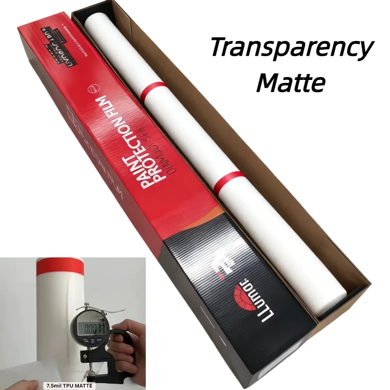 

MATTE Transparency LLumar TPU PPF Paint Protection Film Satin Finish Self Healing Anti Scratch Hydrophobic Anti Yellow