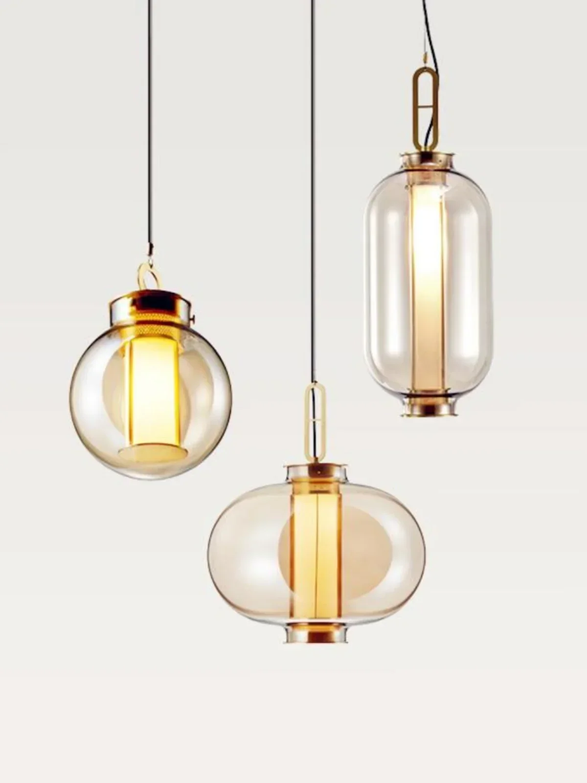 خمر قلادة ضوء غرفة الطعام تصميم الزجاج ضوء ميلان مصمم الإبداعية مطعم صالون أدى ضوء المطبخ شنقا