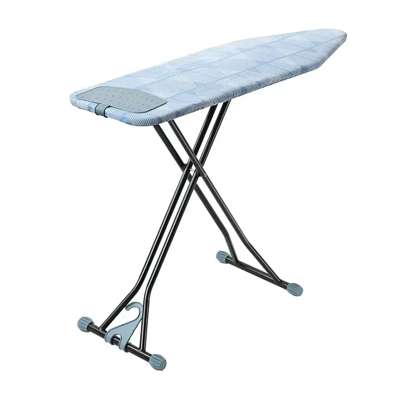 Full Size Hotel Ironing Board with Heat Resistant Silicone Mat Folding Mesh Top Ironing Board for Home and Professional Use