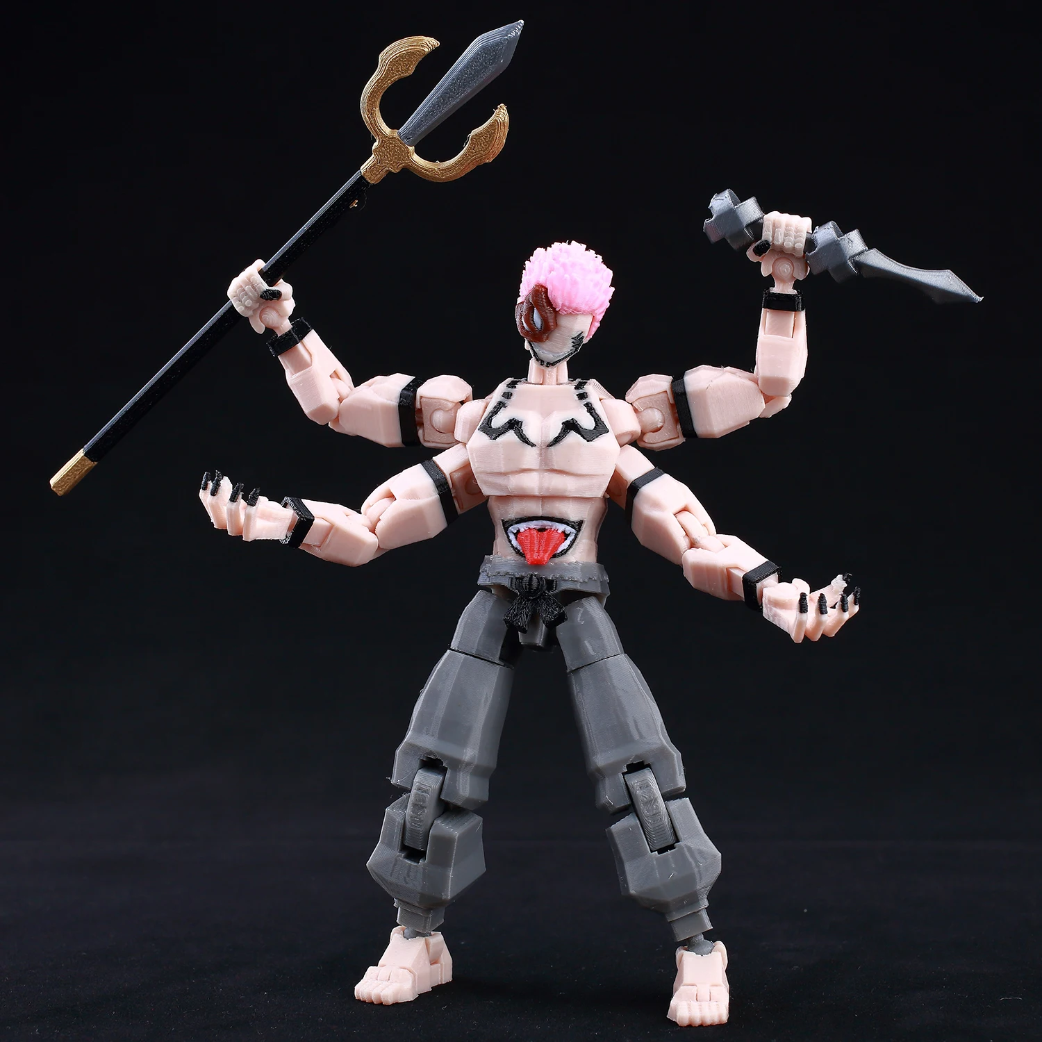 3d Printed Dummy13 Jujutsu Kaisen Ryomen Sukuna Action Figure Anime Model Toys Multi-Jointed Poseable Collectible Toy Gift