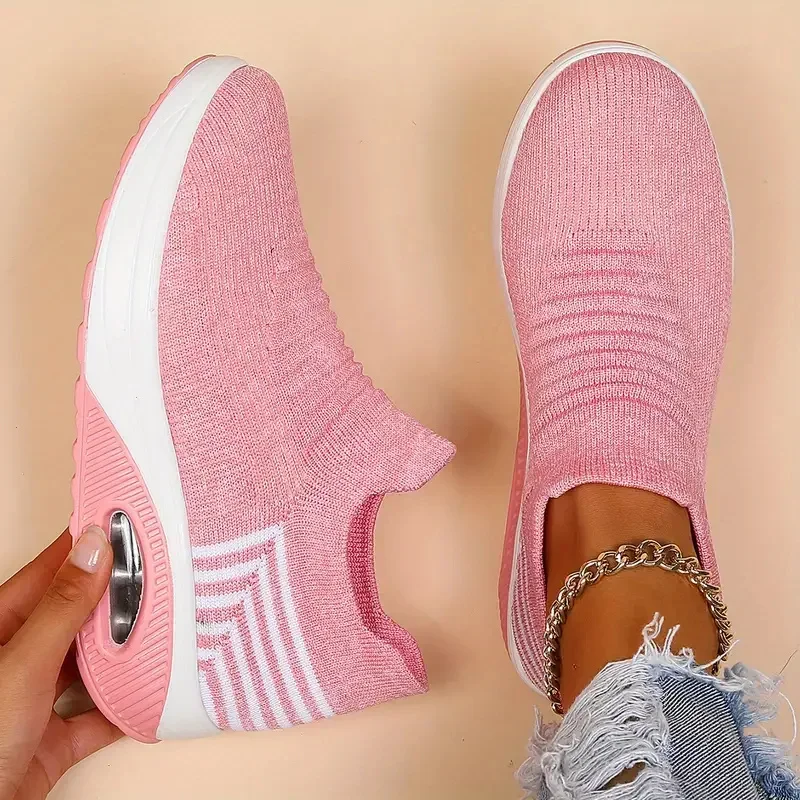 Women Comfortable Slip on Platform Chunky Sneakers Woman Baotou Trendy Breathable Casual sneakers Spring Autumn Zapatos De Mujer