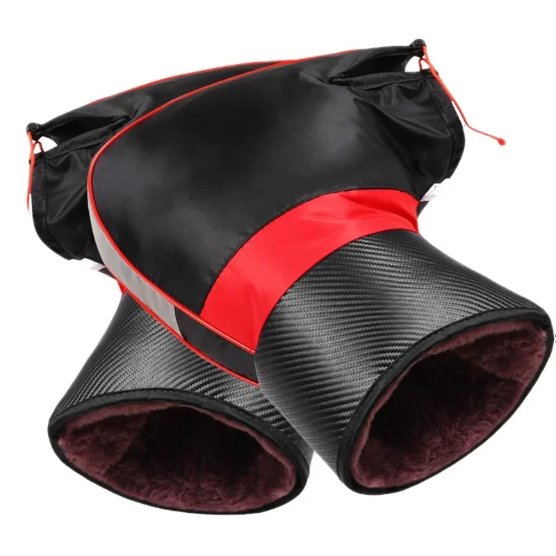 Waterproof Winter Motorcycle Handlebar Muffs Protective Scooter Thicken Warm Grip Mitts Handle Bar Warmer Handle Bar Gloves