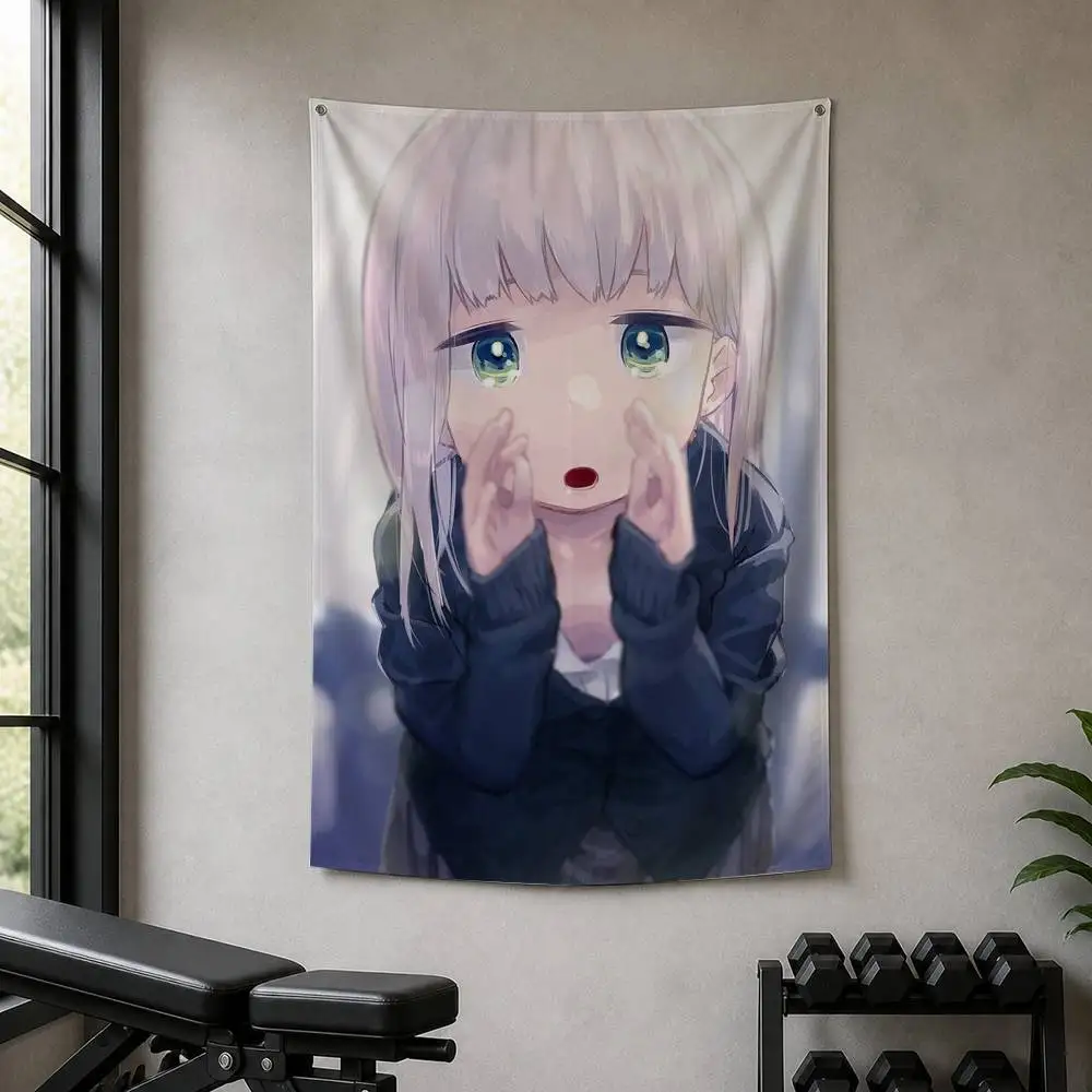 Aharen-san wa Hakarenai  Decorative Hanging Flag with Grommets for Garage Bedroom Dorm Wall Decor