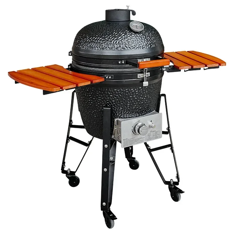 

22-Inch outdoor grill, ceramic ga stove, pizza charcoal grill