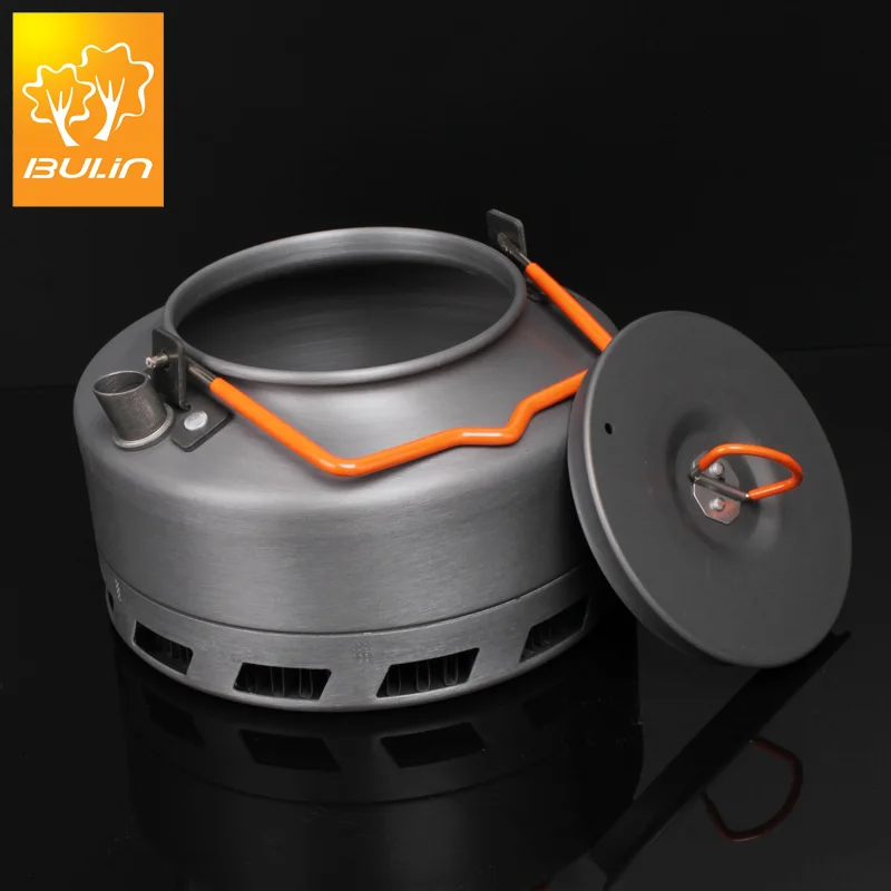 Multiplayer And Single Use Bulin 1.1L Camping Kettle Heat Exchanger Tea Pot Picnic Kettle BL200-L1