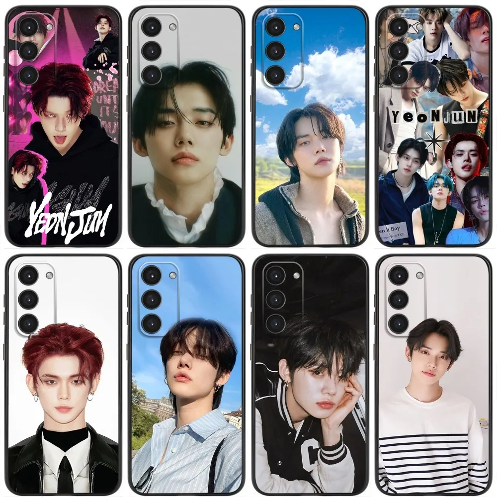 Kpop C-Choi Y-YeonjunS Phone Case For Samsung Galaxy A20,A21s,A22,A31,A32,A52,A53,A72,73,A80,A91 Soft Liquid Silicone Black Case