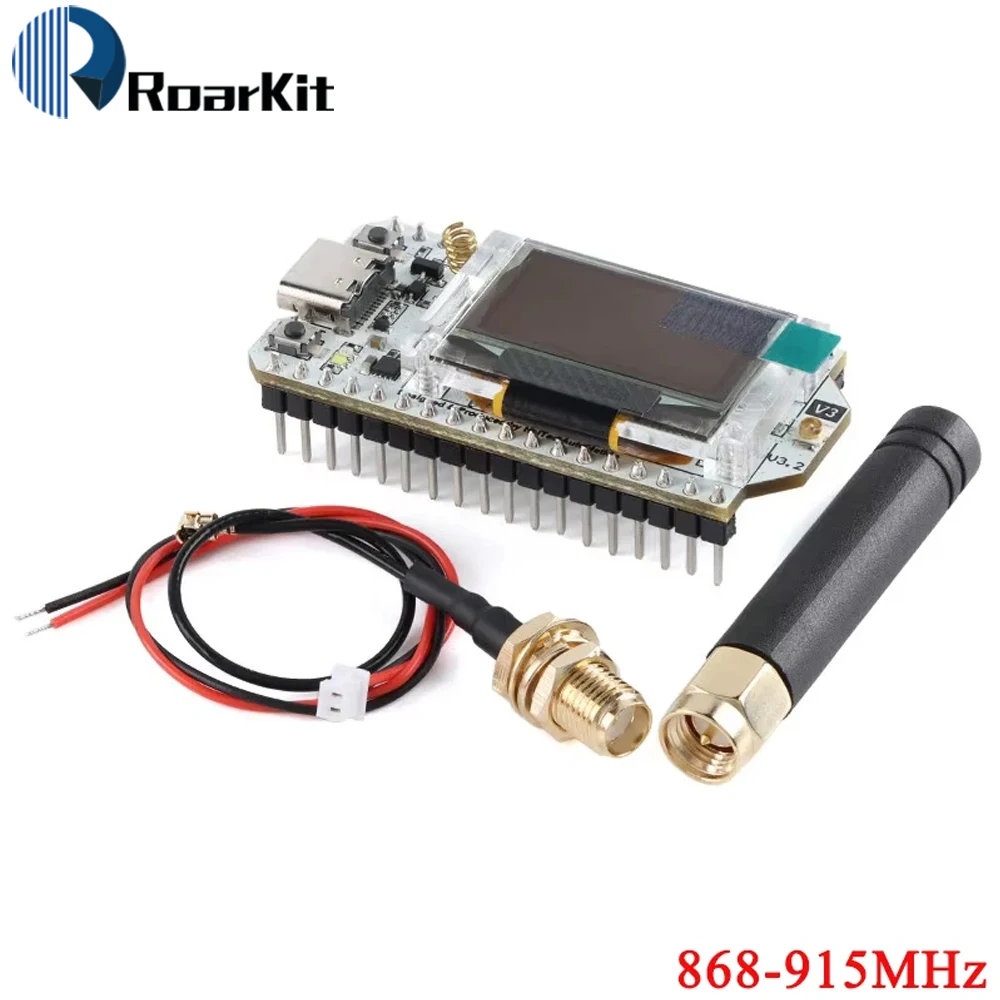 0,96-дюймовый OLED Wi-Fi BLE ESP32-S3 Lora 32 IOT Макетная плата Поддержка метеластичной сетки ESP32 SX1262 LoRa 868 МГц/915 МГц