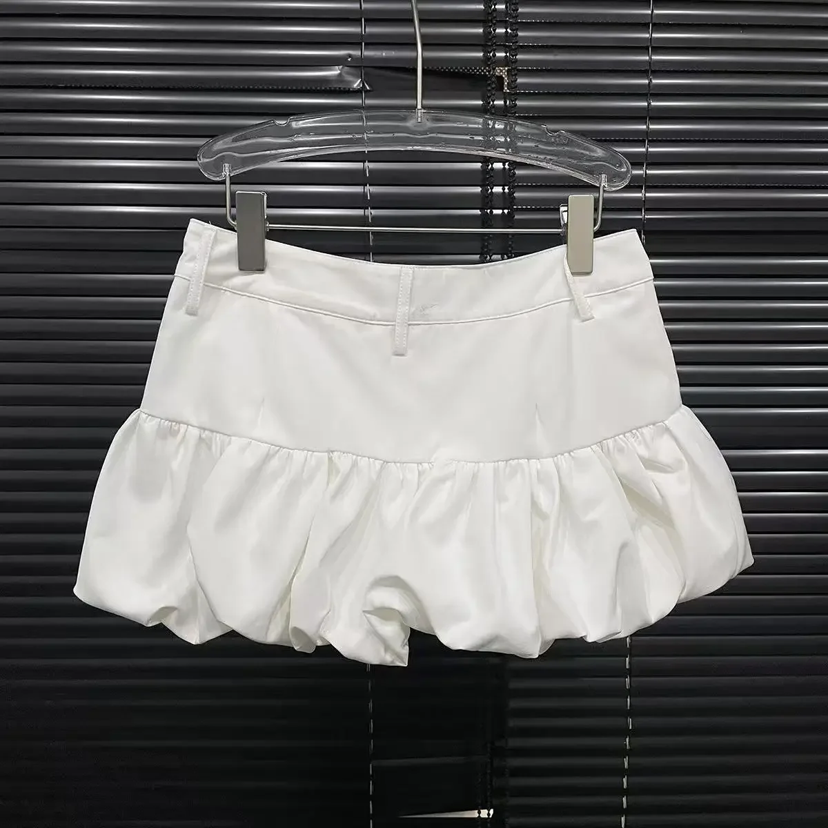 Short Dresses Women Streetwear Fashionable and Versatile Ruffled Skirt Sexy Solid Dress for Female Summer and Spring 2025 New