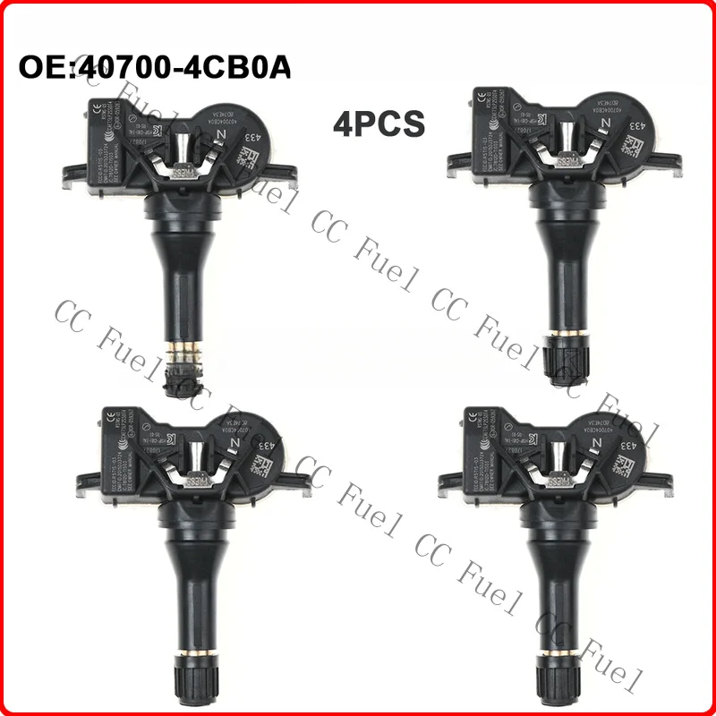 C+ 4PCS TYRE PRESSURE MONITORING SENSOR TPMS FOR RENAULT KADJAR 2015-ON 407004CB0A