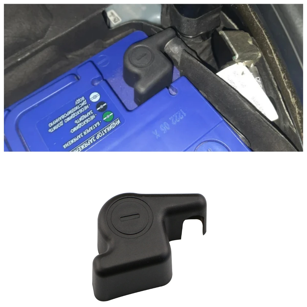 ABS Car Engine Battery Positive Negative Protector Cover Cap for Volkswagen VW Golf 7 MK7 2013-2019 Accessories